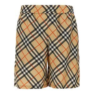 Burberry Men's Check Silk Bermuda Shorts